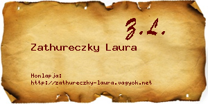 Zathureczky Laura névjegykártya